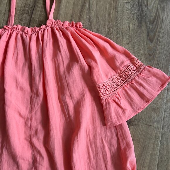 Sophie Rue Coral Top with Bell Sleeves Size M - Picture 11 of 12